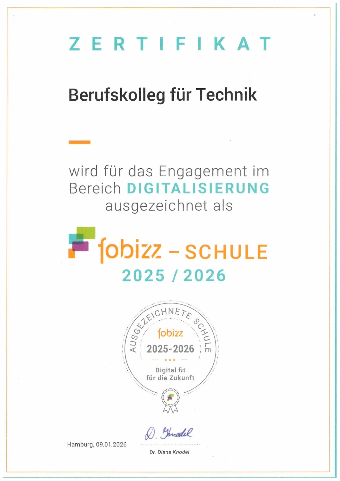 Fobizz Zertifikat 2026